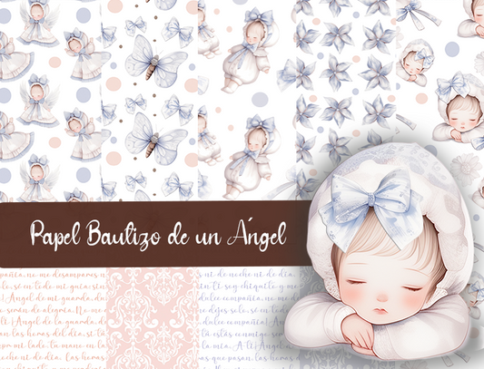 Bautizo de un ángel / Papel Scrapbooking