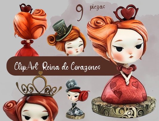 Reina de Corazones / Clipart PNG