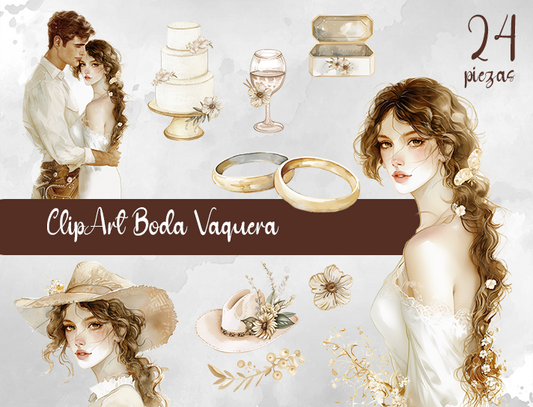 Boda Vaquera / Clipart PNG